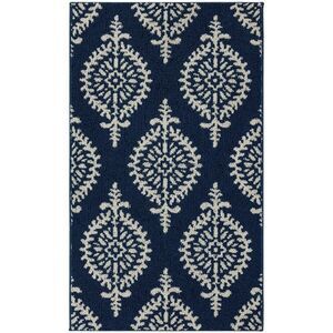 2'6"x4' Washable Paisley Tufted Accent Rugs Indigo - Threshold